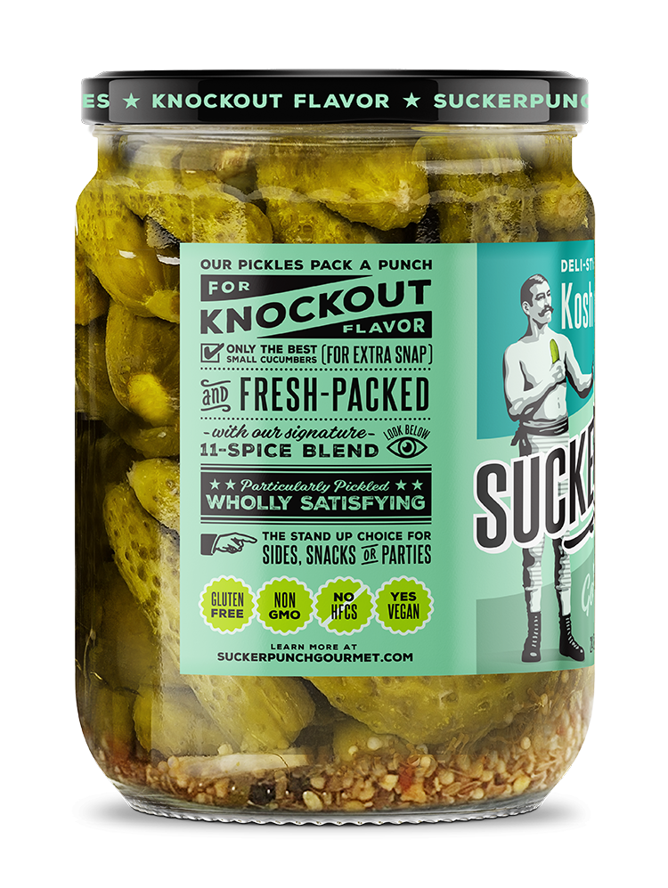 No Big Dill. - Classic Deli-Style Kosher Baby Dill S - Crunchy Sour Gourmet Chunks Non Gmo Sugar Free Gluten Free 24oz Jar 6 Pack P 26529075